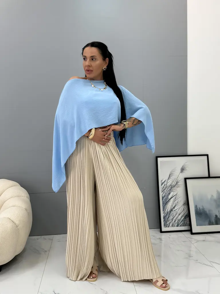 Aszimmetrikus blúz toppal MARICA - 4 módon viselhető