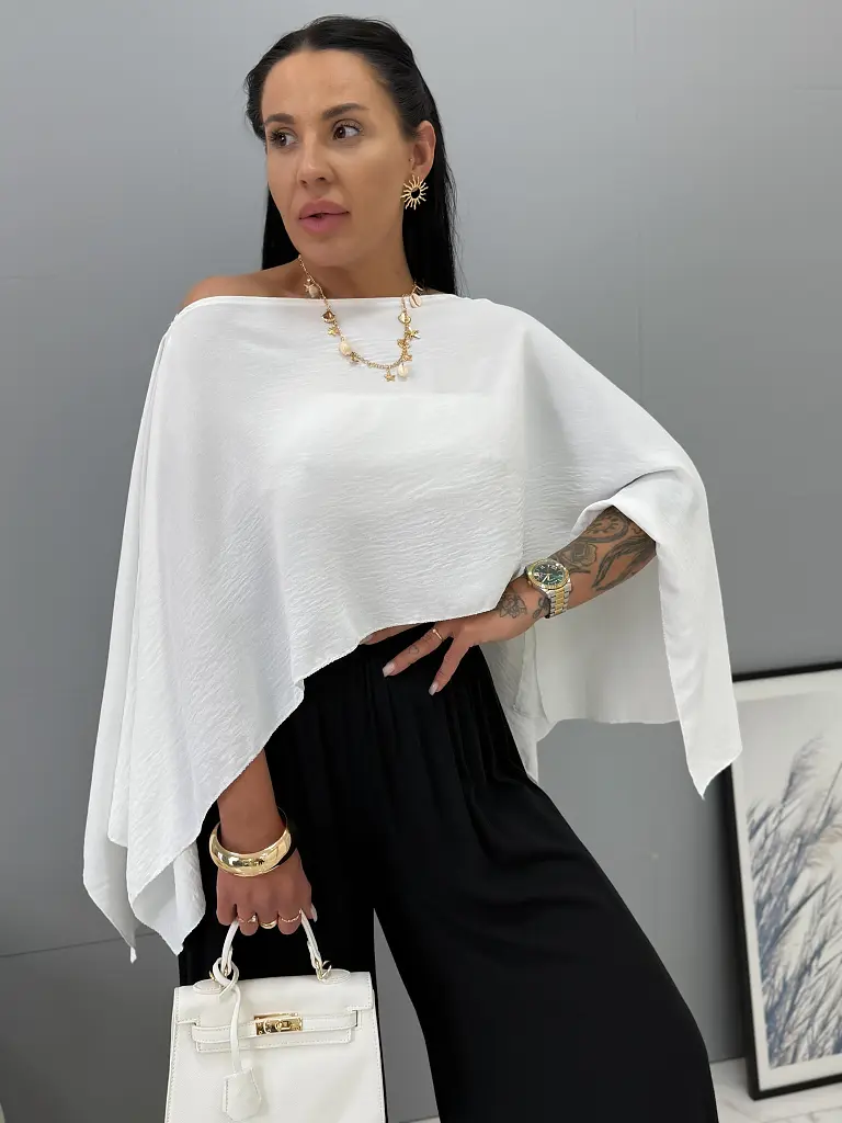 Aszimmetrikus blúz toppal MARICA- 4 módon viselhető - next