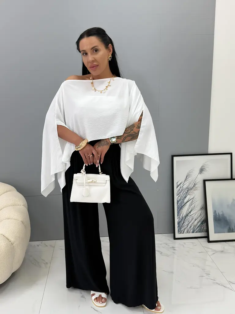 Aszimmetrikus blúz toppal MARICA- 4 módon viselhető