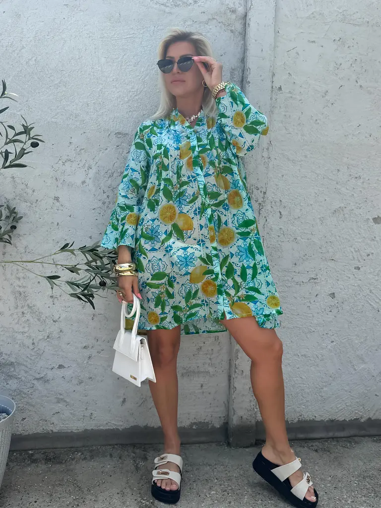 Mintás pamut ingruha LEONA