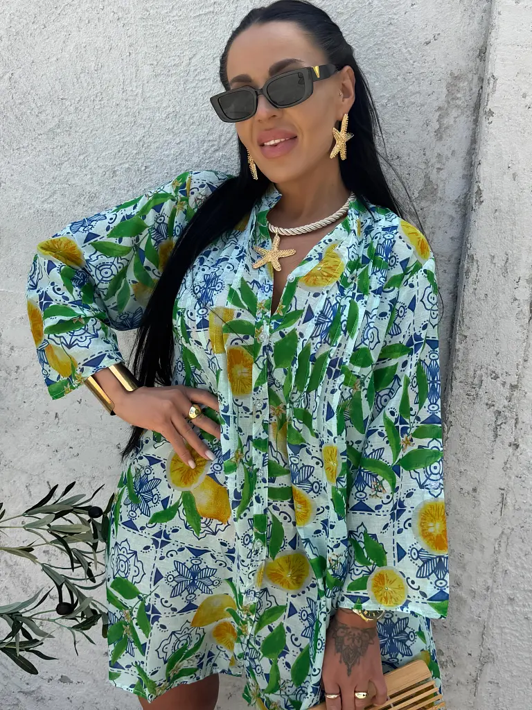 Mintás pamut ingruha LEONA - next