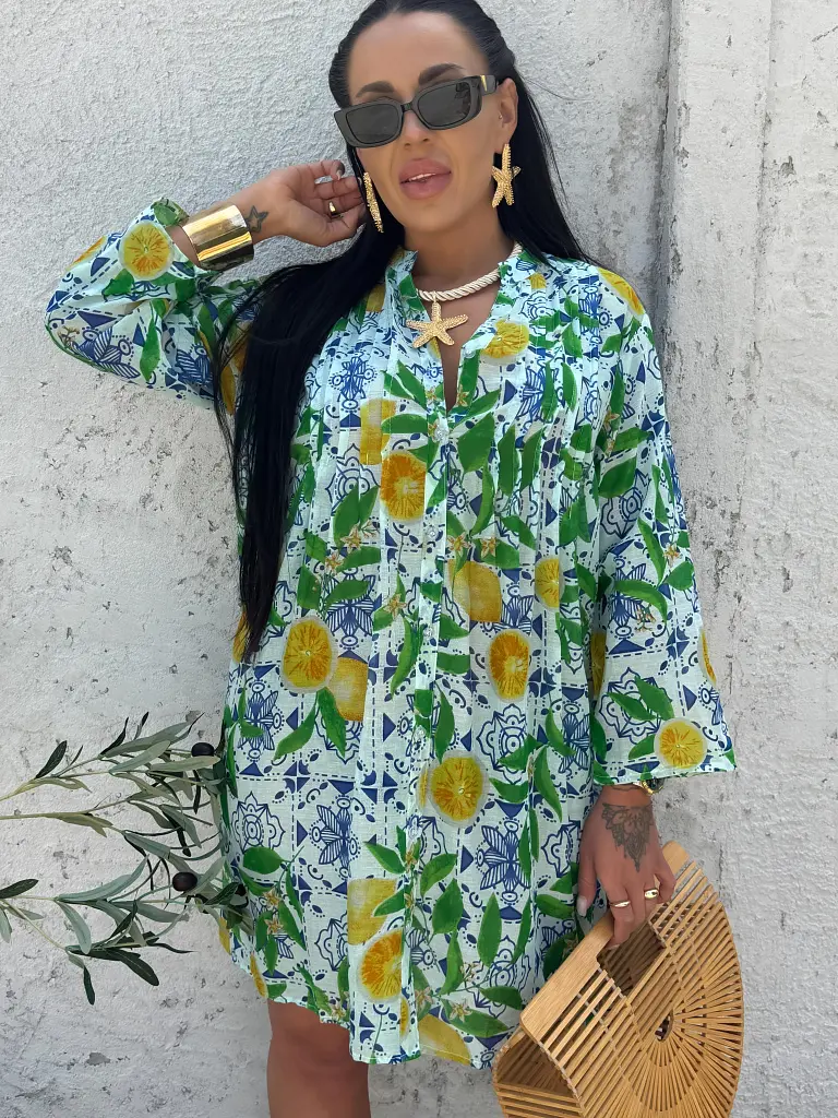 Mintás pamut ingruha LEONA