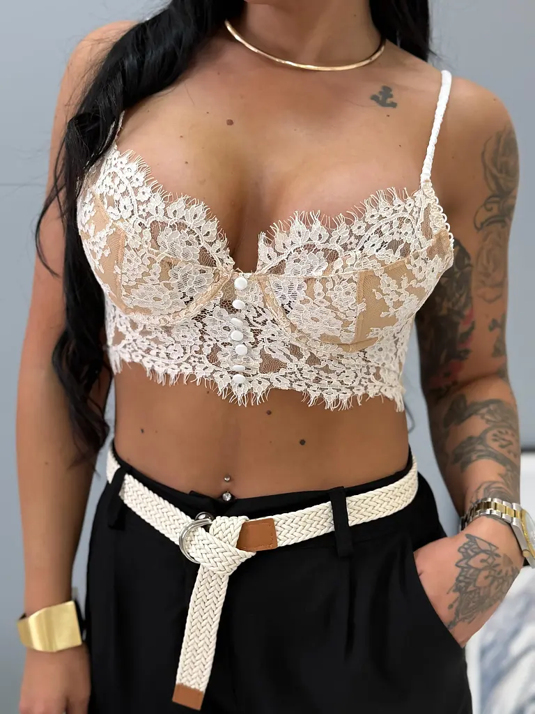 Csipkés top PAMELA - next