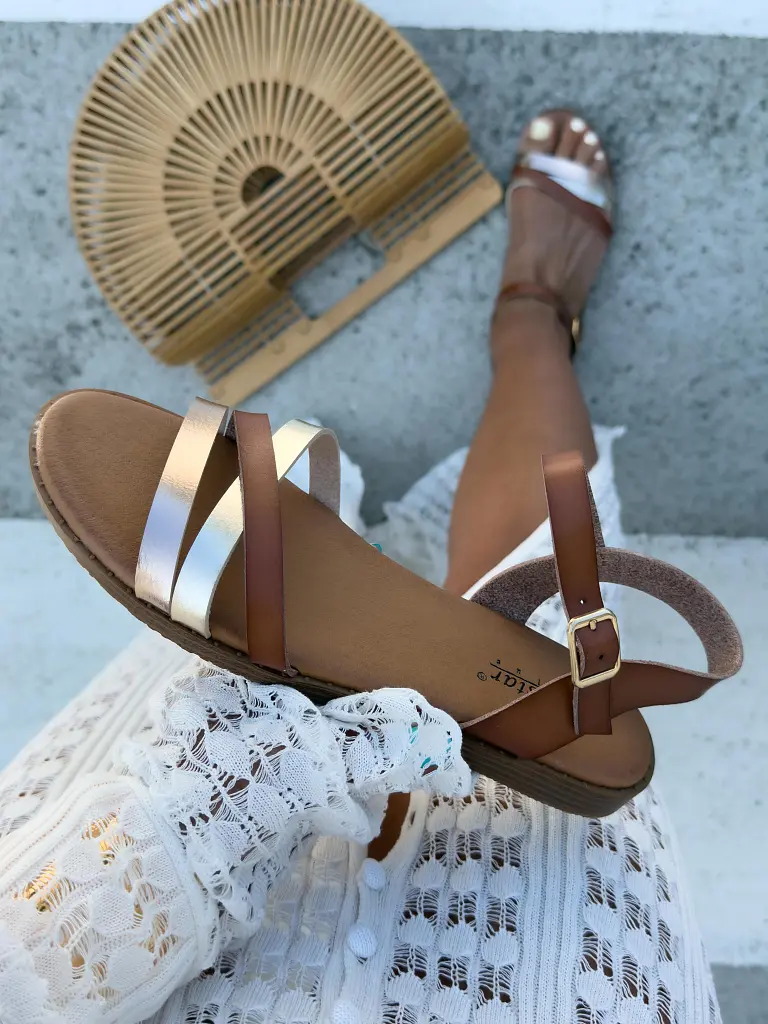 Női camel arany szandál MICHELLE