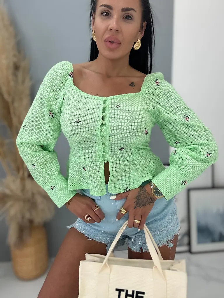 Elegáns női crop-blúz MARLISS