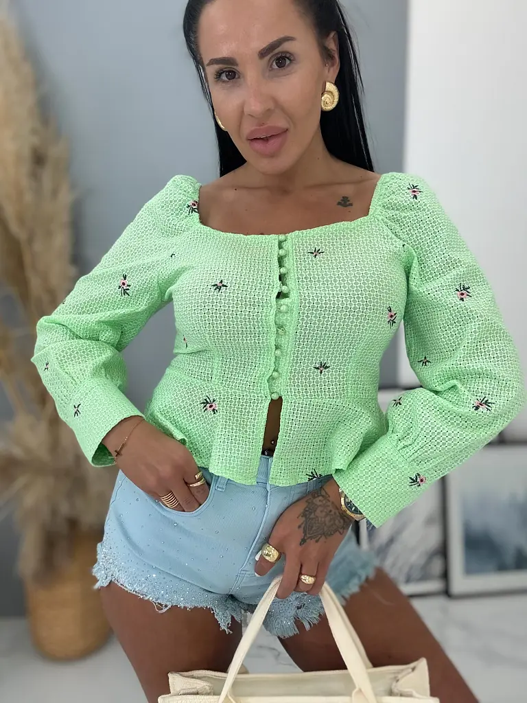 Elegáns női crop-blúz MARLISS - next