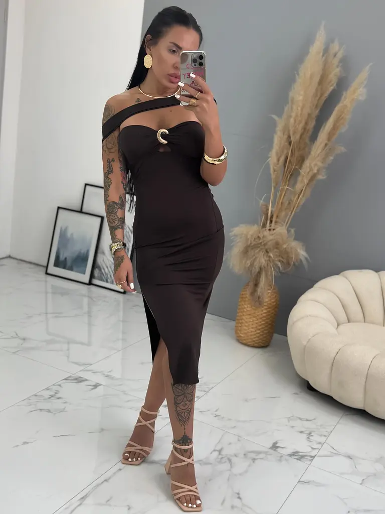 Felsliccelt midi ruha HOLLIE - next