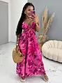 Felsliccelt hosszú cut-out ruha CHRISTINA