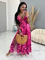 Felsliccelt hosszú cut-out ruha CHRISTINA