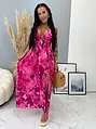Felsliccelt hosszú cut-out ruha CHRISTINA