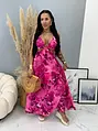 Felsliccelt hosszú cut-out ruha CHRISTINA