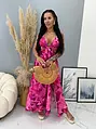 Felsliccelt hosszú cut-out ruha CHRISTINA