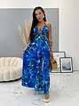 Felsliccelt hosszú cut-out ruha CHRISTINA