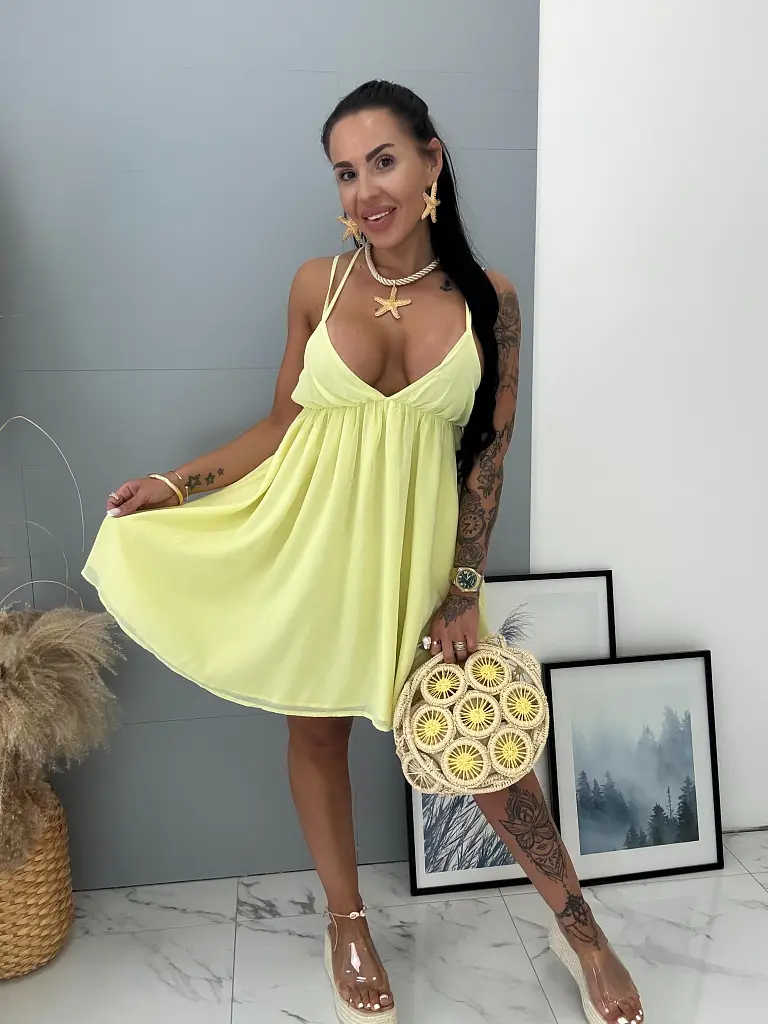 Hátán nyitott megkötős ruha FINLEE - next