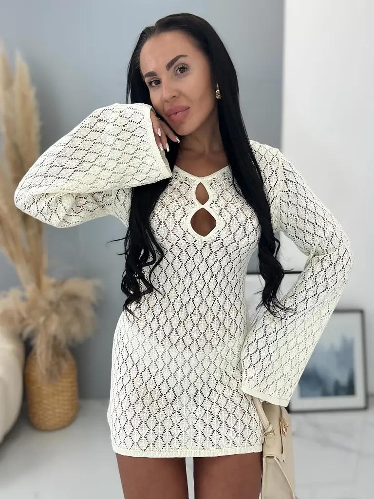 Horgolt hatású strandruha CARTER - next