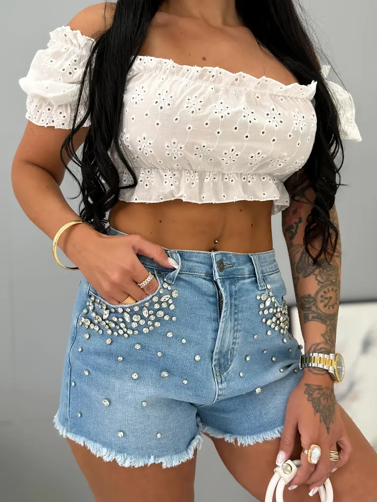 Kövekkel díszített farmersort BAILA