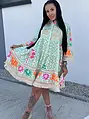 Mintás boho stílusú ruha MARINA
