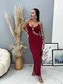 Nyitott hátú hosszú cut-out ruha DAVY