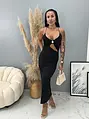 Nyitott hátú hosszú cut-out ruha DAVY