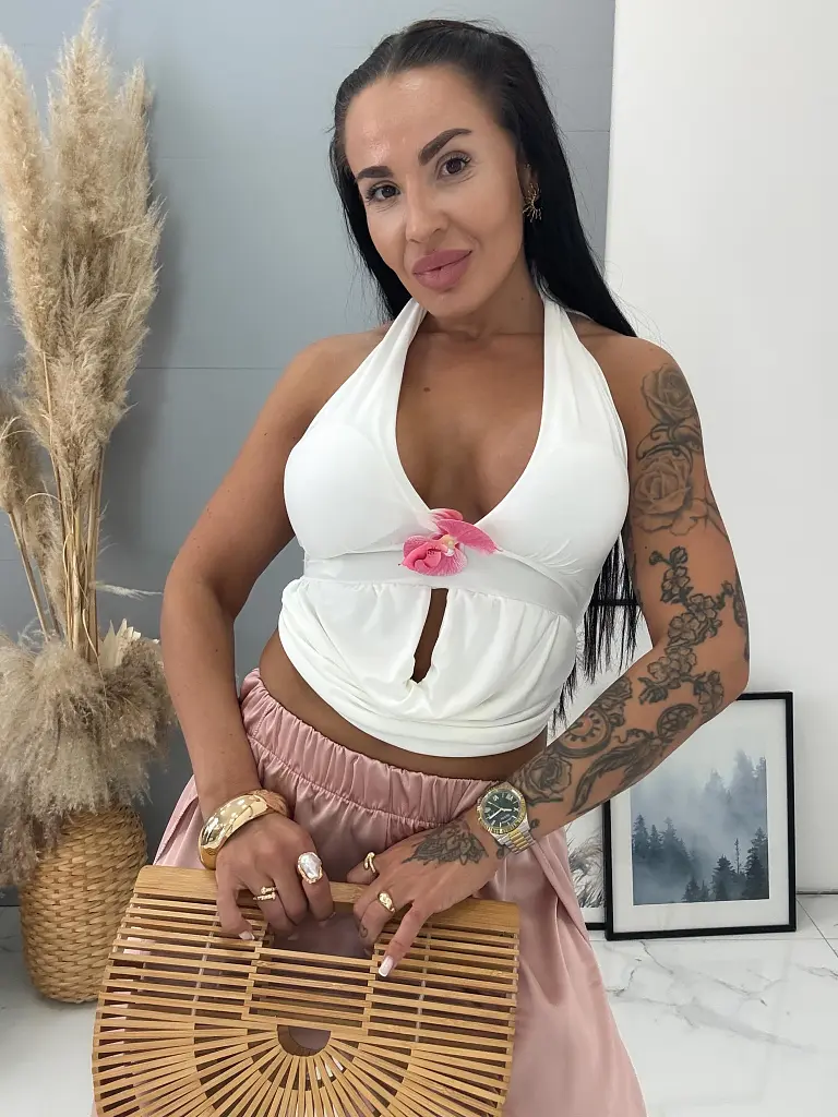 Fehér top melltöméssel ESMA - next