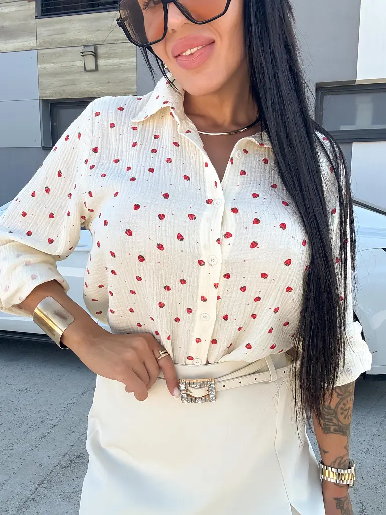 Eprecskés muszlin női blúz SHURI - next