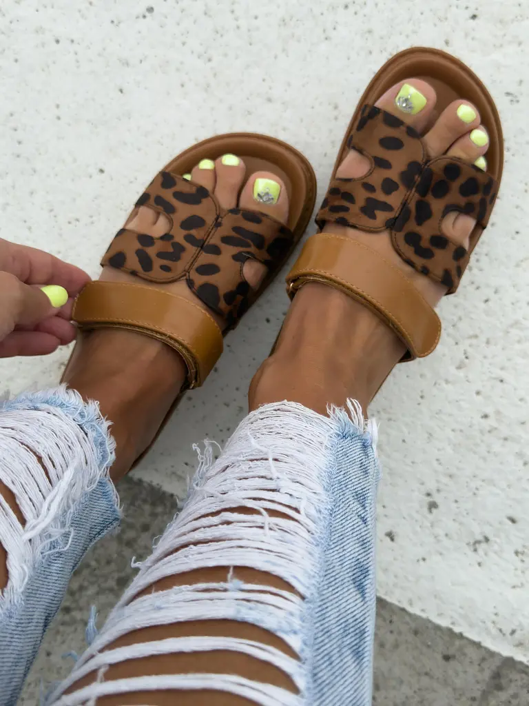 Leopárdmintás női papucs NEPTUNE