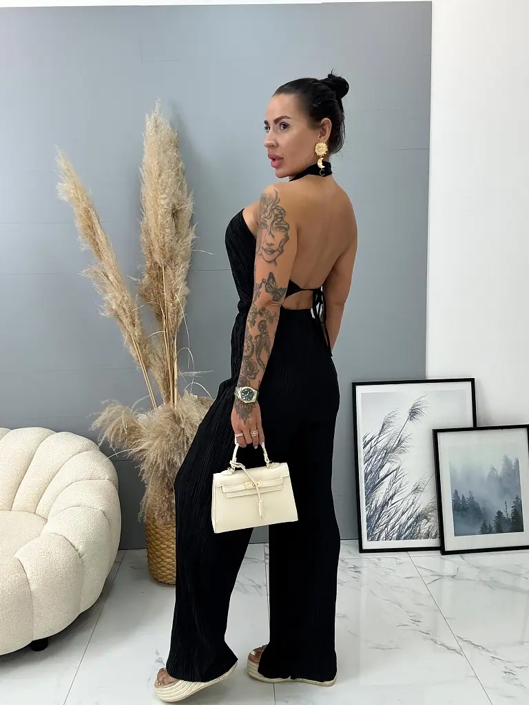 Plisszírozott cut-out overál LEXY - next