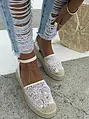 Hímzett espadrilles szandál KERYNA