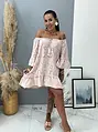 Rózsazsín babydoll madeira ruha ELYSSA+