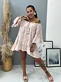 Rózsazsín babydoll madeira ruha ELYSSA+
