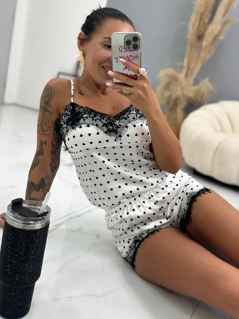 Szatén pizsama ALIZANDRA