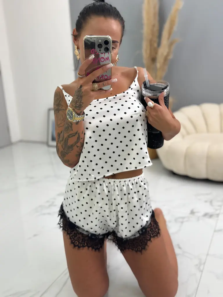 Kétrészes szatén pizsama szett ROXY