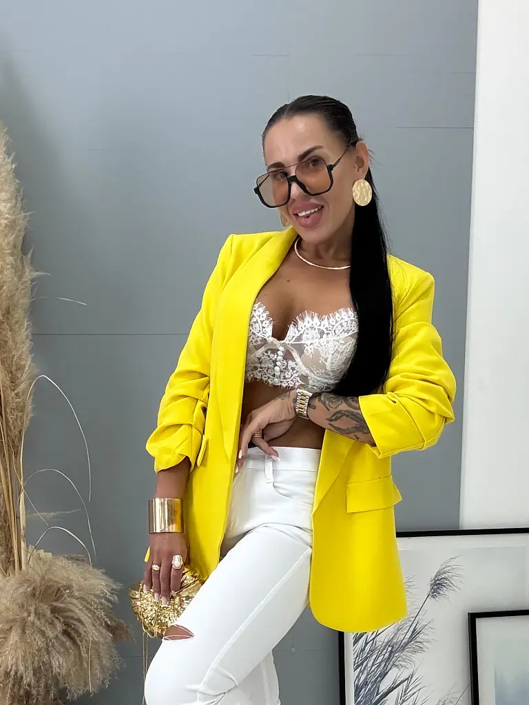 Sárga női zakó LILLA