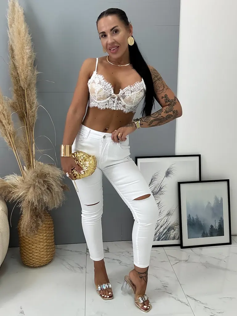 Fehér fashion farmer - next