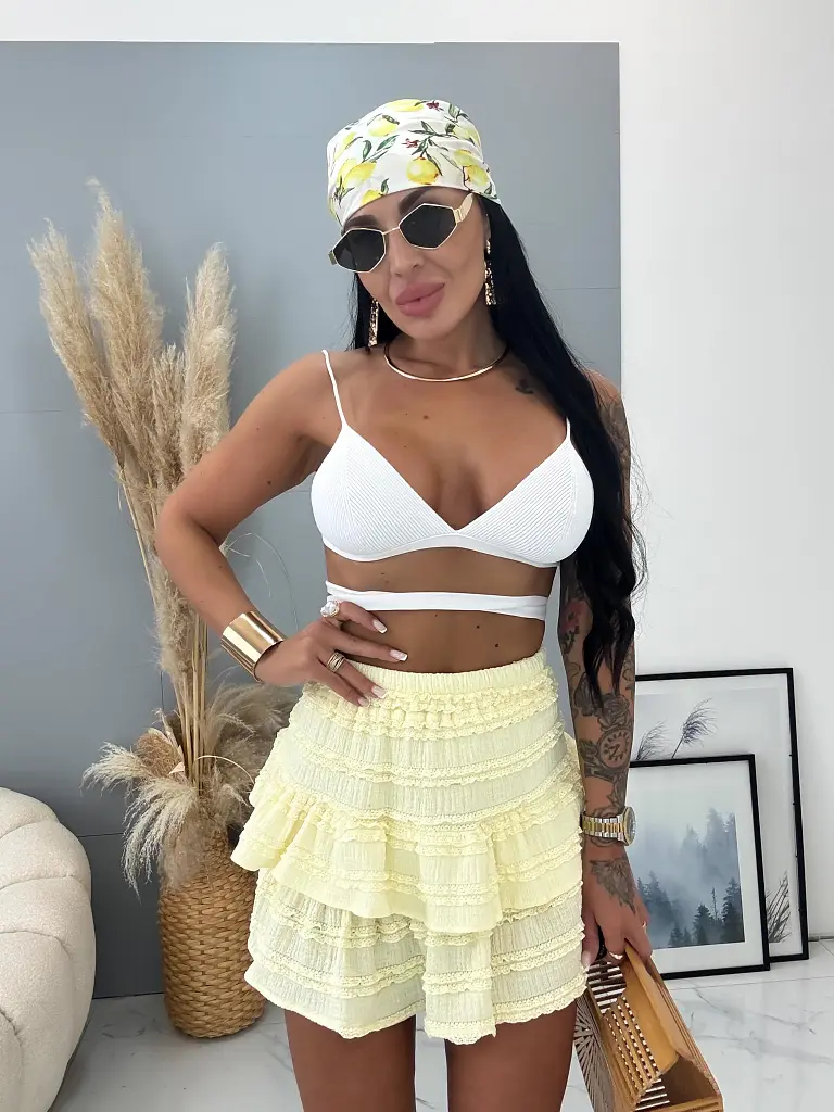 Gumis derekú fodros miniszoknya DEBBY - next