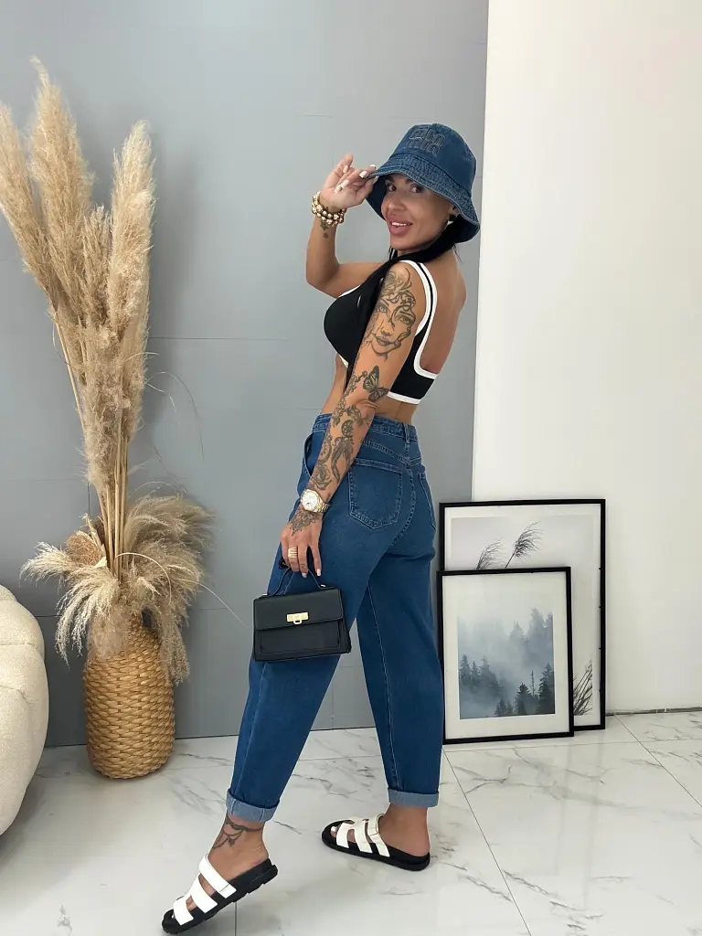 Női slouchy farmer - next