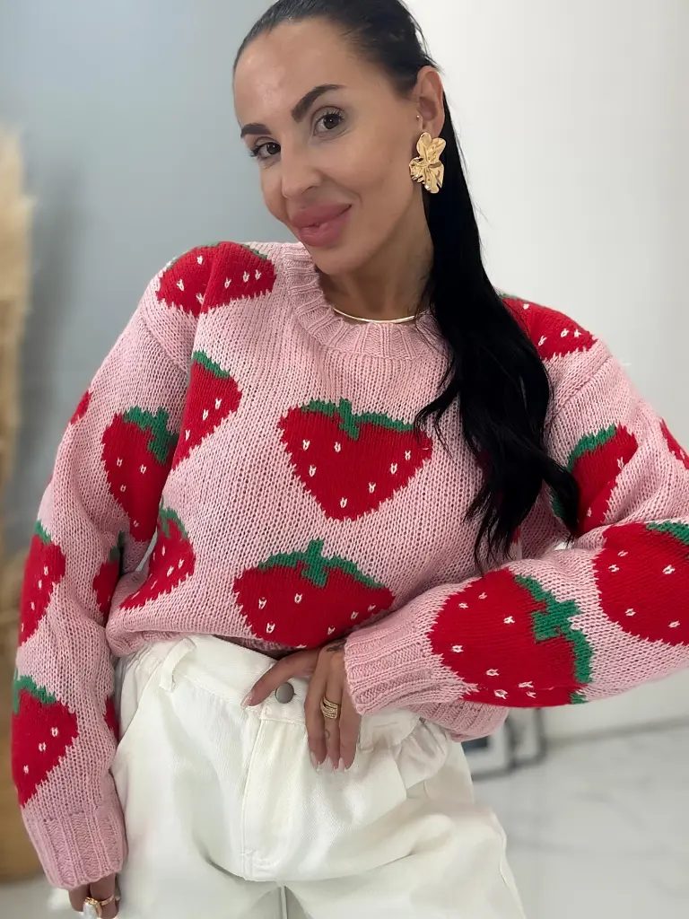 Eprecskés rózsaszín pulóver BIANA