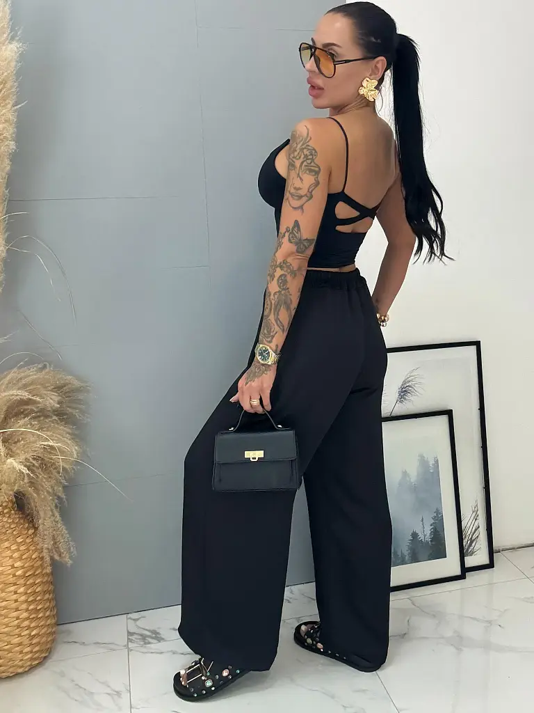 Selyemhatású nadrág gumis derékkal ALANI - next