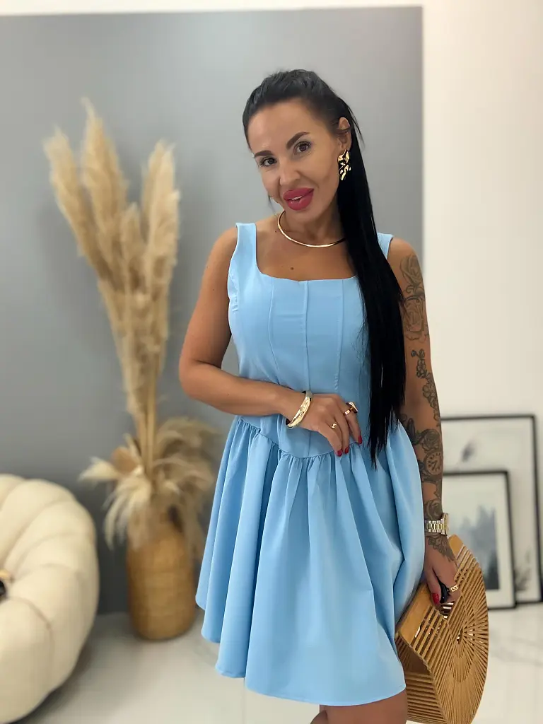 Kék női miniruha STEPHANY