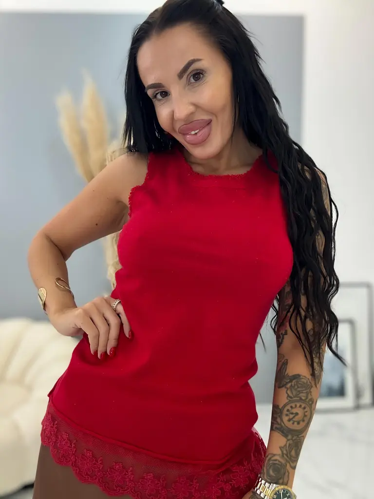 Női csipkés trikó Daina - next