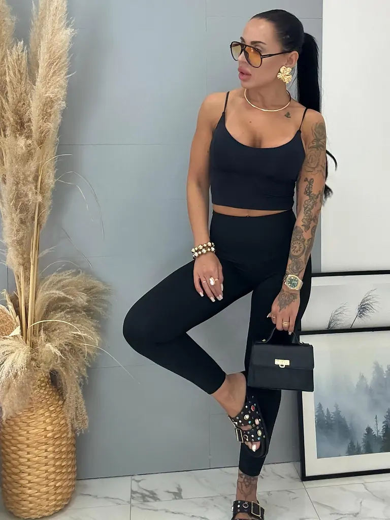 Női leggings magas derékkal