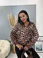 Átmeneti leopárdmintás bomber kabát PATTY