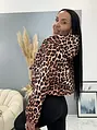 Átmeneti leopárdmintás bomber kabát PATTY