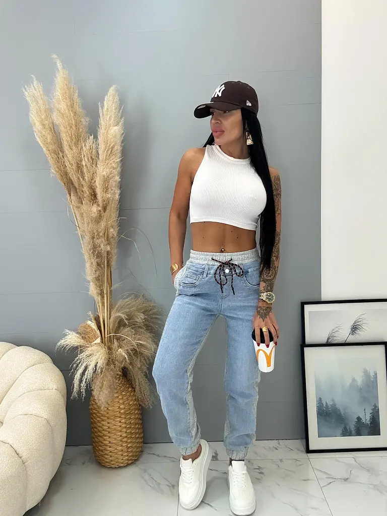 Kombinált női farmer 