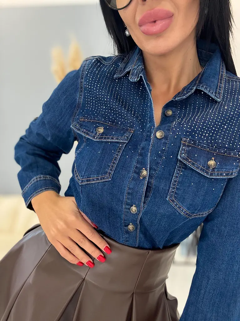 Kövekkel díszített farmering HENIA