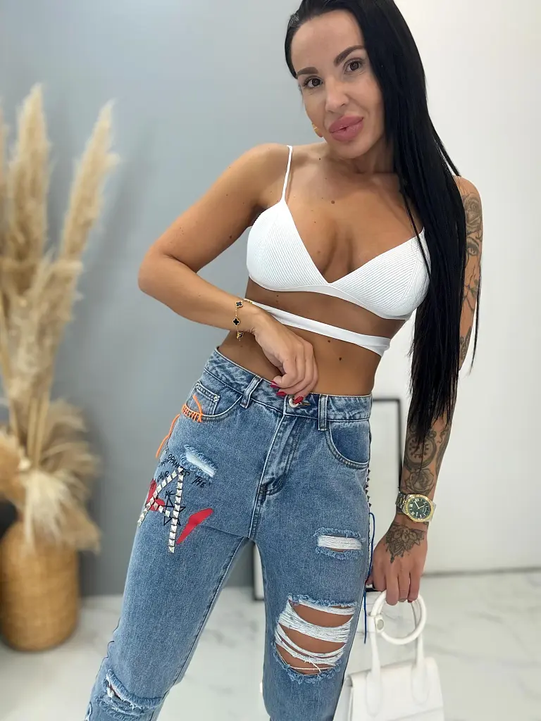 Extravagáns női farmer 