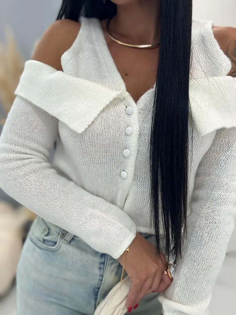 Kötött crop top JANNE - next