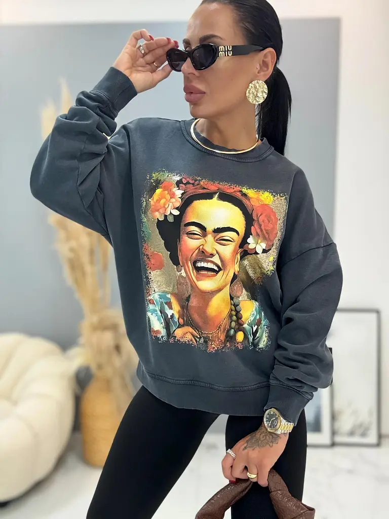 Oversized nyomtatott mintás felső ENORA - next