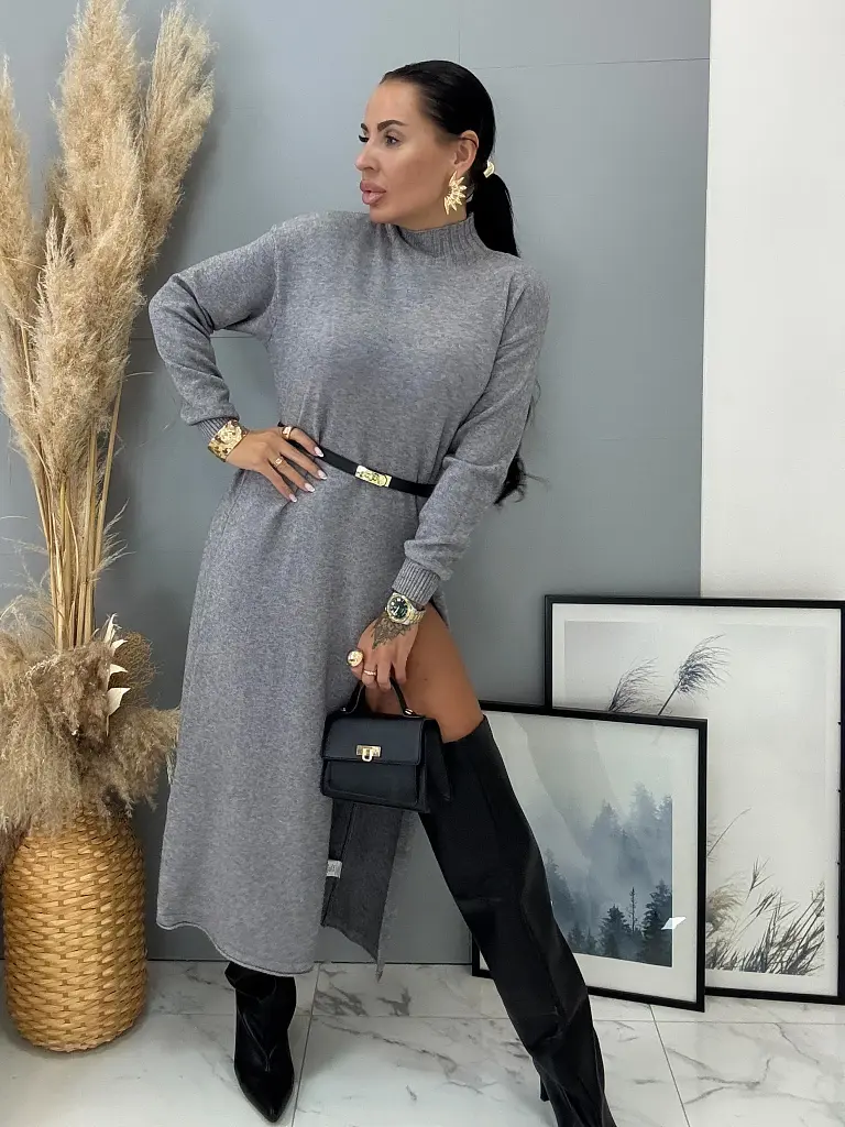 Elegáns hosszú pulóver MALANI