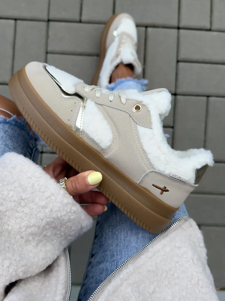 Platformos teddy sportcipő SORISA